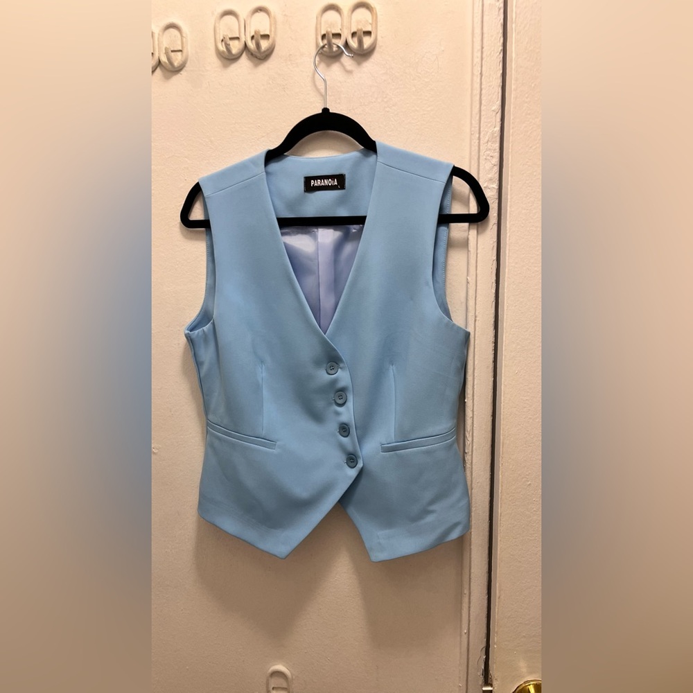 Sky Blue Women's Vest Top